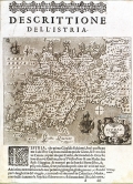 PORCACCHI DI CASTIGLIONE, TOMASO: MAP OF ISTRIA